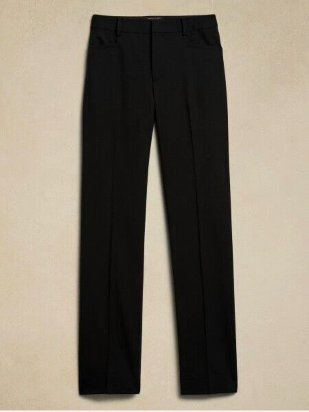 Banana Republic Black Wide-Leg Dress Trousers